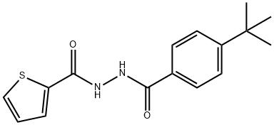 N'-[4-(tert-butyl)benzoyl]-2-thiophenecarbohydrazide 结构式