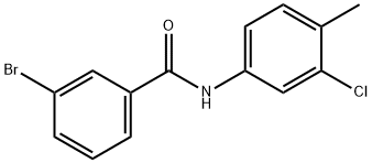 3-bromo-N-(3-chloro-4-methylphenyl)benzamide 结构式