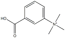 3-(Trimethylaminio)benzoic acidanion 结构式
