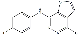 Furo[2,3-d]pyridazin-7-amine, 4-chloro-N-(4-chlorophenyl)- 结构式