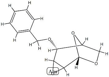 1,6:2,3-二脱水-4-O-苄基-BETA-D-吡喃甘露糖 结构式