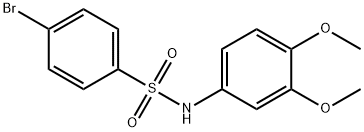 4-溴-N-(3,4-二甲氧基苯基)-苯磺酰胺 结构式