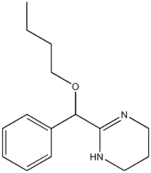 3,4,5,6-Tetrahydro-2-(α-butoxybenzyl)pyrimidine 结构式