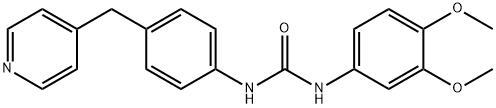 N-(3,4-dimethoxyphenyl)-N'-[4-(4-pyridinylmethyl)phenyl]urea 结构式