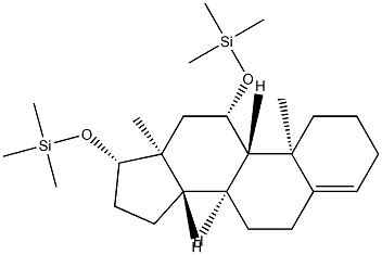 11β,17β-Bis(trimethylsiloxy)androst-4-ene 结构式