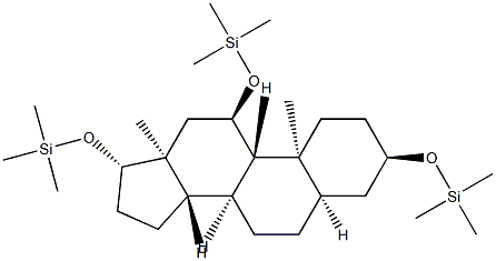 Silane, [(3alpha,5beta,11alpha,17beta)-androstane-3,11,17-triyltris(ox y)tris[trimethyl- 结构式