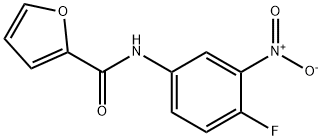 2-Furancarboxamide,N-(4-fluoro-3-nitrophenyl)-(9CI) 结构式