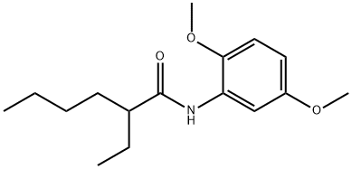 N-(2,5-dimethoxyphenyl)-2-ethylhexanamide 结构式