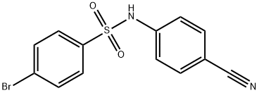 4-溴-N-(4-氰基苯基)-苯磺酰胺 结构式