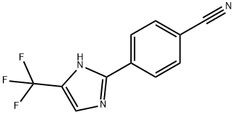 4-(5-(三氟甲基)-1H-咪唑-2-基)苯腈 结构式