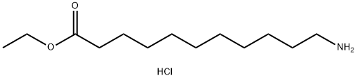 11-氨基十一酸乙酯盐酸盐 结构式