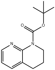 1 - (叔 - 丁氧基羰基) - 1,2,3,4 - 四氢 - 1,8 - 二氮杂萘 结构式