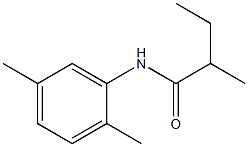 N-(2,5-dimethylphenyl)-2-methylbutanamide 结构式