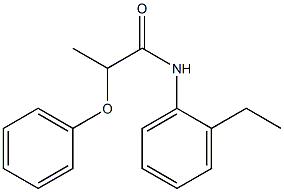 N-(2-ethylphenyl)-2-phenoxypropanamide 结构式