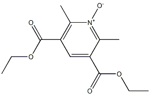 2,6-Dimethyl-1-oxy-pyridine-3,5-dicarboxylic acid diethyl ester 结构式