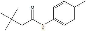 3,3-dimethyl-N-(4-methylphenyl)butanamide 结构式