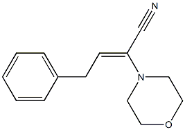 α-Phenethylidene-4-morpholineacetonitrile 结构式