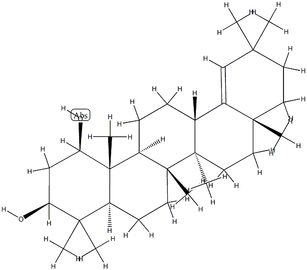 Olean-18-ene-1β,3β-diol 结构式