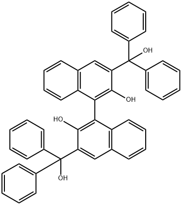 R-2,2'-dihydroxy-α,α,α',α'-tetraphenyl-[1,1'-Binaphthalene]-3,3'-diMethanol 结构式