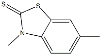 2(3H)-Benzothiazolethione,3,6-dimethyl-(9CI) 结构式