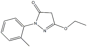 3H-Pyrazol-3-one,5-ethoxy-2,4-dihydro-2-(2-methylphenyl)-(9CI) 结构式