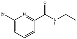 6-溴-N-乙基吡啶-2-甲酰胺 结构式