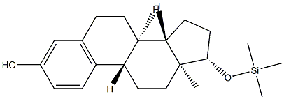 17β-(Trimethylsiloxy)estra-1,3,5(10)-trien-3-ol 结构式