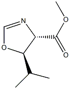 4-Oxazolecarboxylicacid,4,5-dihydro-5-(1-methylethyl)-,methylester,(4R,5S)-rel-(9CI) 结构式