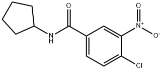 4-chloro-N-cyclopentyl-3-nitrobenzamide 结构式
