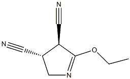 2H-Pyrrole-3,4-dicarbonitrile,5-ethoxy-3,4-dihydro-,(3R,4S)-rel-(9CI) 结构式
