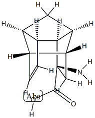 1,2,4-[1]Propanyl[3]ylidenepentalene-9-carboxylicacid,9-amino-1,2,3,3a,4,6a-hexahydro-, 结构式