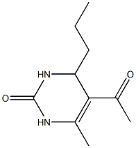 2(1H)-Pyrimidinone,5-acetyl-3,4-dihydro-6-methyl-4-propyl-(9CI) 结构式