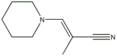 2-Propenenitrile,2-methyl-3-(1-piperidinyl)-(9CI) 结构式