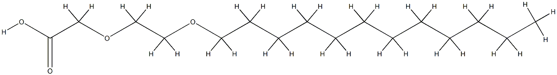 月桂醇聚醚-6 羧酸钠 结构式