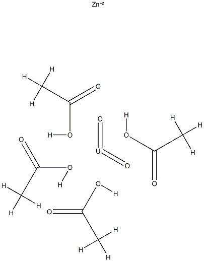 ZINC TETRAKIS(ACETATO-O)DIOXOURANATE 结构式