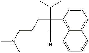 α-[3-(Dimethylamino)propyl]-α-(1-methylethyl)-1-naphthaleneacetonitrile 结构式