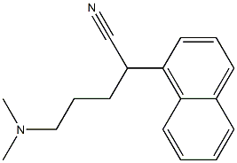 α-[3-(Dimethylamino)propyl]-1-naphthaleneacetonitrile 结构式