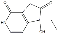 1H-Cyclopenta[c]pyridine-1,6(2H)-dione,5-ethyl-5,7-dihydro-5-hydroxy-(9CI) 结构式