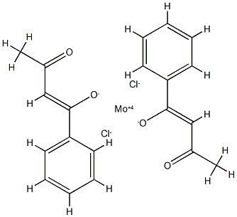 dichlorobis(1-phenylbutane-1,3-dionato)molybdenum(IV) 结构式