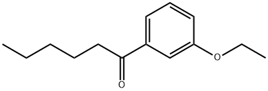 1-Hexanone,1-(3-ethoxyphenyl)-(9CI) 结构式