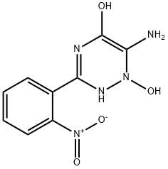 1,2,4-Triazin-5-ol,6-amino-1,2-dihydro-1-hydroxy-3-(2-nitrophenyl)-(9CI) 结构式