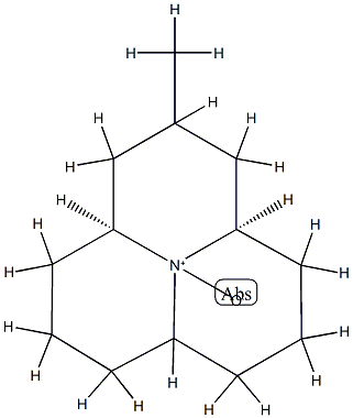 (3aα,6aβ,9aα)-Dodecahydro-2β-methylpyrido[2,1,6-de]quinolizine 10-oxide 结构式