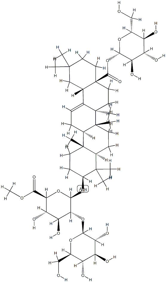 竹节参皂苷V甲酯 结构式