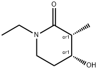 2-Piperidinone, 1-ethyl-4-hydroxy-3-methyl-, (3R,4R)-rel- (9CI) 结构式