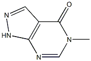 4H-Pyrazolo[3,4-d]pyrimidin-4-one,2,5-dihydro-5-methyl-(9CI) 结构式