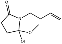 2-Pyrrolidinone,1-(3-butenyl)-5-hydroxy-5-methoxy-(9CI) 结构式