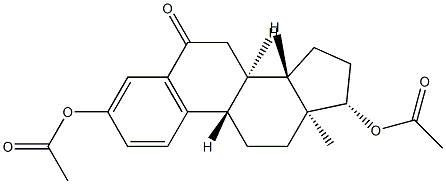 3,17β-Bis(acetyloxy)-1,3,5(10)-estratrien-6-one 结构式