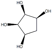 1α,2α,3α,4α-Cyclopentanetetrol 结构式