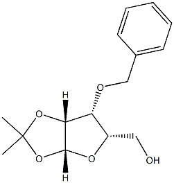 1,2-O-(1-甲基亚乙基)-3-O-(苯基甲基)-BETA-L-呋喃来苏糖 结构式