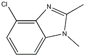 1H-Benzimidazole,4-chloro-1,2-dimethyl-(9CI) 结构式